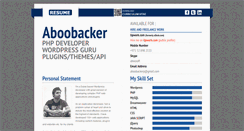 Desktop Screenshot of aboobacker.com